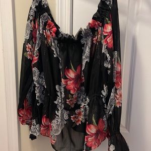 Floral Off-The-Shoulder Top